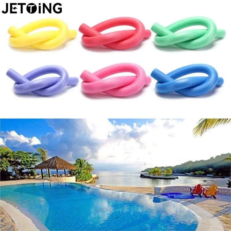 1 PC Hollow Flexible Swimming Swim Pool Water Float Aid Woggle Noodles Useful For Adult And  Children Over 5 Years Old
