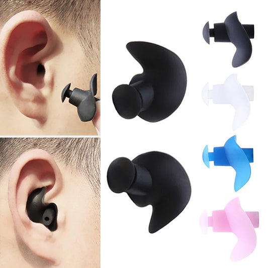1 Pair Soft Ear Plugs Environmental Silicone Waterproof Dust-Proof Earplugs Diving Water Sports Swimming Accessories